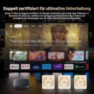 Google TV Box - 4K okos TV box HDR10+ UHD, Dolby Audio, Google/Netflix tanúsítvány - outlet termék