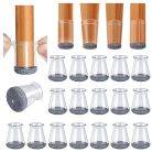 Szék lábvédők, kerek, 32 darabos, szilikon védők, filc csúszkák fa padlókhoz, szék - outlet termék