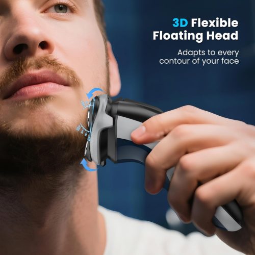 SweetLF elektromos borotva férfiaknak pop-up trimmelővel, IPX7 vízálló, újratölthető - outlet termék