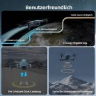 Brushless Super Endurance összecsukható quadcopter drón kezdőknek - 40+ perces - outlet termék