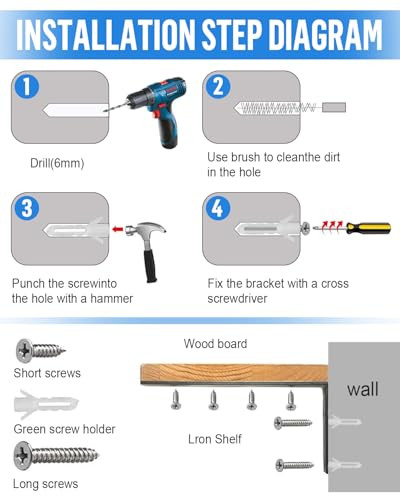 Jeboler 125×75mm 4 darabos 90 fokos polc tartó rozsdamentes acél, L-alakú, fém bútor - outlet termék