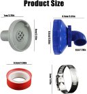 Intex Bestway medence beömlő fúvóka 360° forgatható, 32/38 mm átmérő, állítható fej - outlet termék