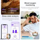 findtime Smart Ring fitnesz gyűrű IP68, lépésszámláló, kalória, pulzus, alváskövető - outlet termék