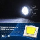Kairiyard 90 W motorkerékpár kiegészítő fényszóró kapcsolóval és tartóval, CNC edzett - outlet termék