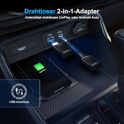 Quilted Northern Wireless Carplay Adapter 2 az 1-ben CarPlay/Android Auto Type-C - outlet termék