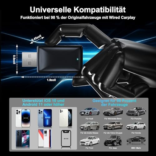 Quilted Northern Wireless Carplay Adapter 2 az 1-ben CarPlay/Android Auto Type-C - outlet termék