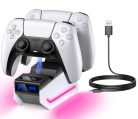 PS5 kontroller töltőállomás 2,5 órás gyors töltés - outlet termék