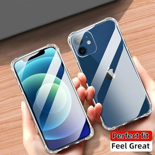 Totill iPhone 12 Mini tok, 1 darab telefontok 3 darab edzett üveggel, puha TPU - outlet termék