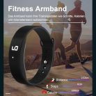 Pedometer karkötő, digitális óra férfiaknak és nőknek, applikációval - outlet termék
