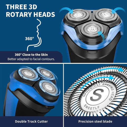 SweetLF férfi elektromos borotva késrácsos, elektromos borotva nedves és száraz - outlet termék