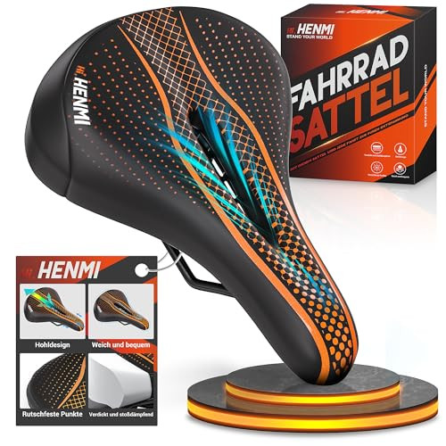 HENMI kerékpár nyereg férfiaknak és nőknek kényelmes, légáteresztő, ütéscsillapító - outlet termék