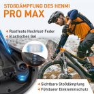 HENMI kerékpár nyereg férfiaknak és nőknek kényelmes, légáteresztő, ütéscsillapító - outlet termék