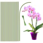 HOUNANG növénytámasz 44,5 cm 20 darabos növénykaró, rugalmas orchidea pálcák zöld - outlet termék