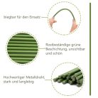 HOUNANG növénytámasz 44,5 cm 20 darabos növénykaró, rugalmas orchidea pálcák zöld - outlet termék