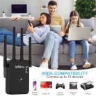 Aenxwa WLAN jelerősítő 1200 Mbit/s két sávos 2.4 GHz + 5 GHz, 4 antennás, LAN/WAN - outlet termék