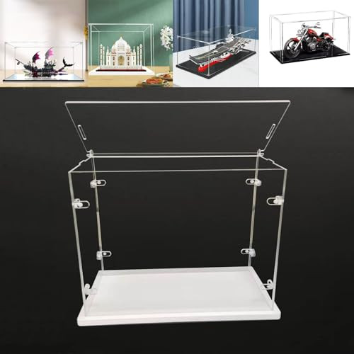 Top nyitható, átlátszó akril vitrin összeszerelés, vastagított alap, robusztus - outlet termék