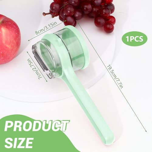 Multifunkciós hámozókés tárolódobozzal, új fejlesztésű hámozó tartóval, kétoldalas - outlet termék