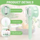 Multifunkciós hámozókés tárolódobozzal, új fejlesztésű hámozó tartóval, kétoldalas - outlet termék