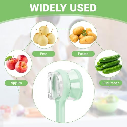 Multifunkciós hámozókés tárolódobozzal, új fejlesztésű hámozó tartóval, kétoldalas - outlet termék