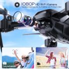 Wipkviey T6 drón kamerával 1080P HD, FPV RC, 2.4G WiFi, élő videó, magasságtartás - outlet termék