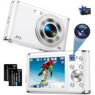 YOODEE digitális fényképezőgép, 48MP & FHD 4K, dupla kamera, 32GB, 16x zoom, 2.8" - outlet termék