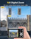 Digitális fényképezőgép, autofókuszos 4K fényképezőgép dupla kamerával, digitális - outlet termék