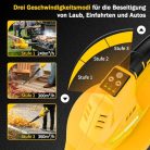 Lombfúvó 20V 2.0 Ah akkumulátorral, könnyű 1,4 kg, 3 sebességes, turbó kapcsoló - outlet termék