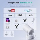 Polocsh Mini projektor WLAN6 BT5.2, 4K - outlet termék