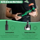 BATOCA S5 akkumulátoros mini polírozógép autóápoláshoz forgó és excentrikus, 12 V 2.0 - outlet termék