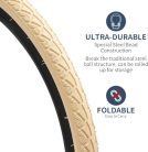 YunSCM 2 darab összecsukható 28 colos gumiabroncs 28x1.60 700x40C 42-622 és 2 darab - outlet termék