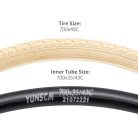 YunSCM 2 darab összecsukható 28 colos gumiabroncs 28x1.60 700x40C 42-622 és 2 darab - outlet termék