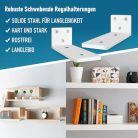 2 darabos lebegő polctartó konzol 30,48 cm, nagy teherbírású falra szerelhető polctartó - outlet termék