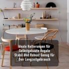 2 darabos lebegő polctartó konzol 30,48 cm, nagy teherbírású falra szerelhető polctartó - outlet termék