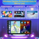 Fuluku 8 magos 4 + 64 GB: 9 hüvelykes Android 13 dupla DIN autórádió vezeték nélküli - outlet termék