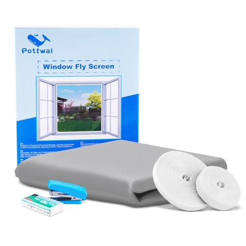 Fly szúnyogháló ablakhoz könnyen összeszerelhető, rovarvédelem, fúrás nélkül, méretre - outlet termék