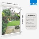 Fly szúnyogháló ablakhoz könnyen összeszerelhető, rovarvédelem, fúrás nélkül, méretre - outlet termék