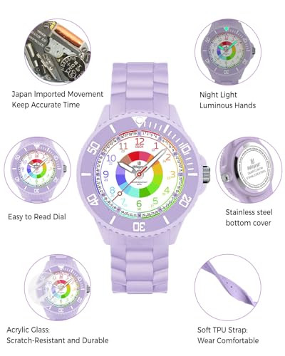 Weayege gyerek karóra fiúknak és lányoknak, 3ATM vízálló, analóg kvarc - outlet termék