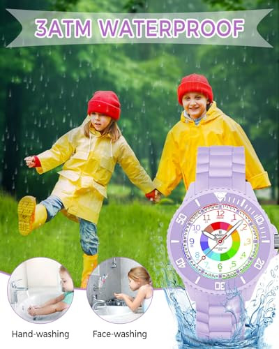 Weayege gyerek karóra fiúknak és lányoknak, 3ATM vízálló, analóg kvarc - outlet termék