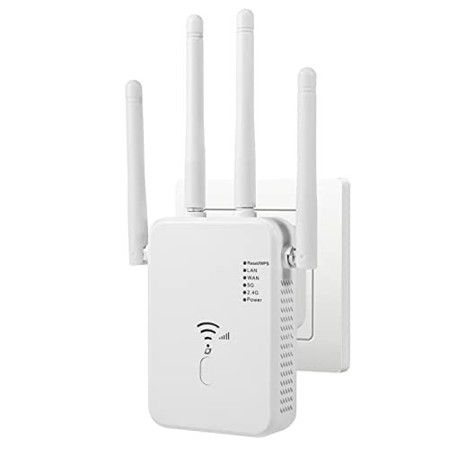 Aenxwa WLAN jelerősítő 1200Mbps 5G 2.4G kettős sáv, LAN csatlakozás, WPS - outlet termék