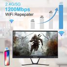Aenxwa WLAN jelerősítő 1200Mbps 5G 2.4G kettős sáv, LAN csatlakozás, WPS - outlet termék