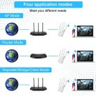 Aenxwa WLAN jelerősítő 1200Mbps 5G 2.4G kettős sáv, LAN csatlakozás, WPS - outlet termék