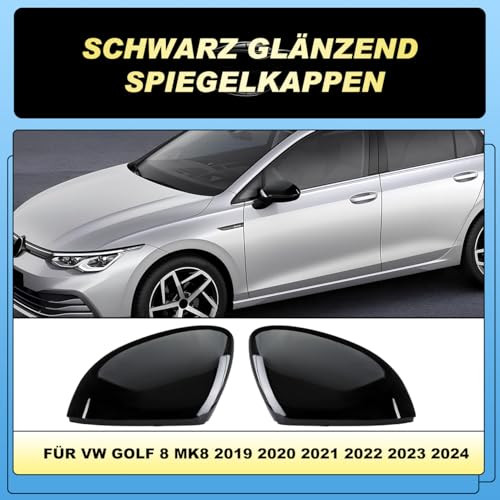 VW Golf 8 MK8 2019-2021 tükörház fényes fekete - outlet termék
