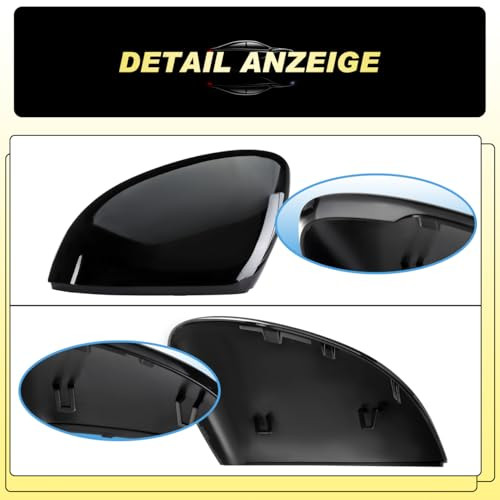 VW Golf 8 MK8 2019-2021 tükörház fényes fekete - outlet termék