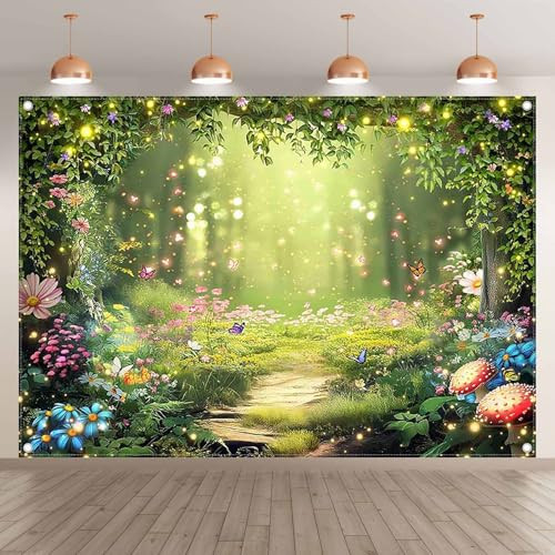 Luminora 2,1 x 1,5 m anyag háttér varázserdő, mese, csodaország, erdő, varázslatos - outlet termék