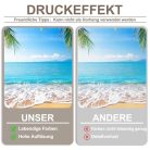 Luminora anyag, 2,1 x 1,5 m, nyári strand fotóháttér hawaii trópusi óceán - outlet termék