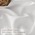 MRTREES függönyök ráncolószalaggal fehér lenhatású félátlátszó 2 darabos, 225 cm - outlet termék