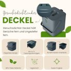 EcoBio konyhai hulladékgyűjtő - 7L komposztáló fedéllel és fogantyúval - szagmentes - outlet termék