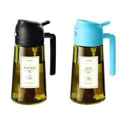  TrendPlain - 470ml olajspray palack 2 az 1-ben olajadagoló és olajpermetező - outlet termék