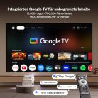 Aurzen Boom Mini 4 az 1-ben okos vetítő Google TV-vel, 4K támogatás, házimozi és - outlet termék