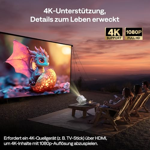 Aurzen Boom Mini 4 az 1-ben okos vetítő Google TV-vel, 4K támogatás, házimozi és - outlet termék